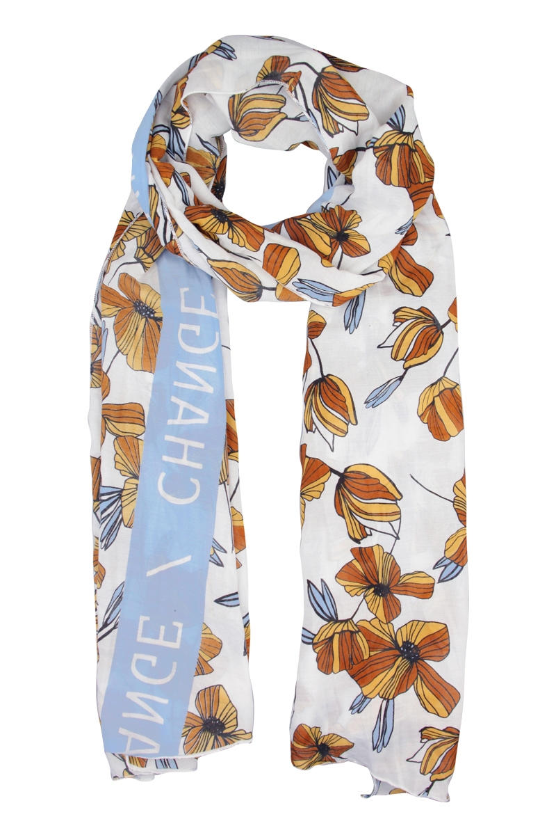 Blumenprint Schal