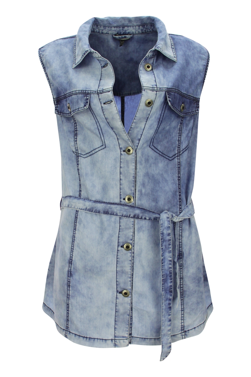 Weste in Jeans-Optik