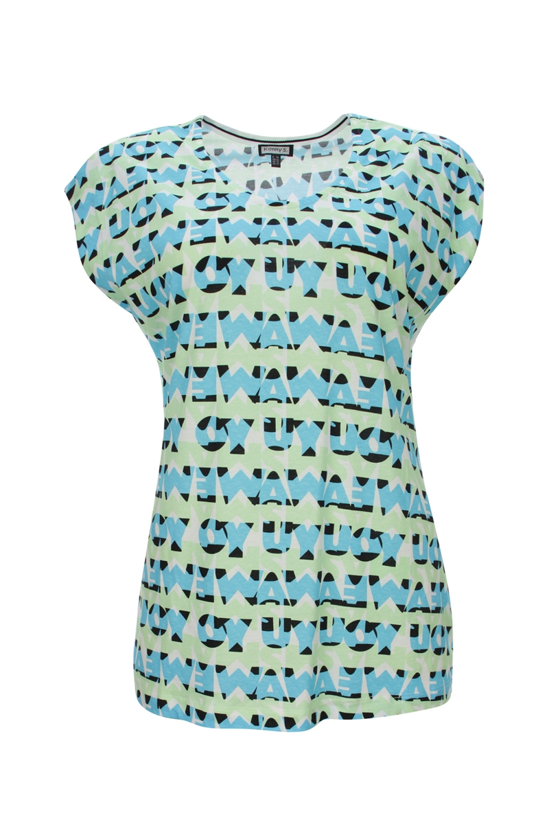 Allover Letter Top