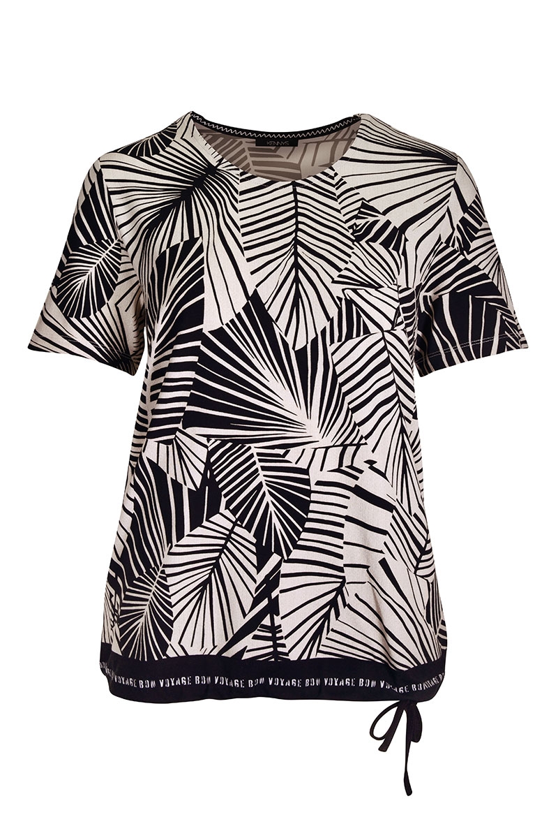 Shirt mit Blätterprint
