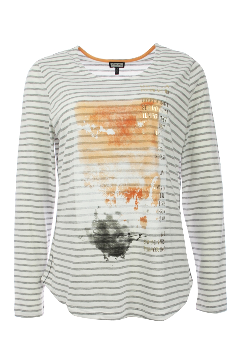Ringelshirt mit Print