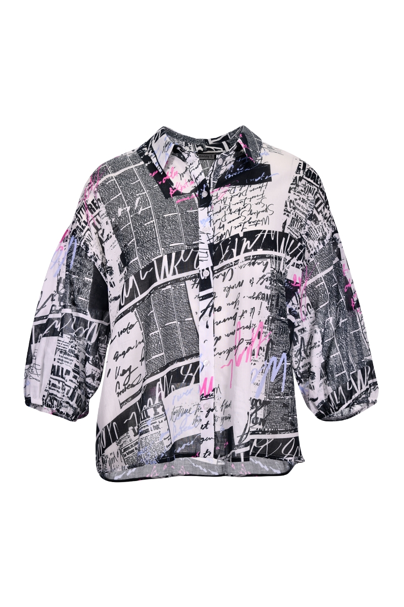 Newspaper-Bluse