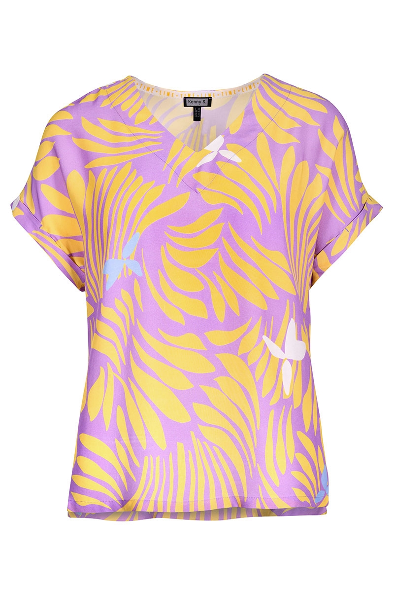 Bluse mit V-Ausschnitt