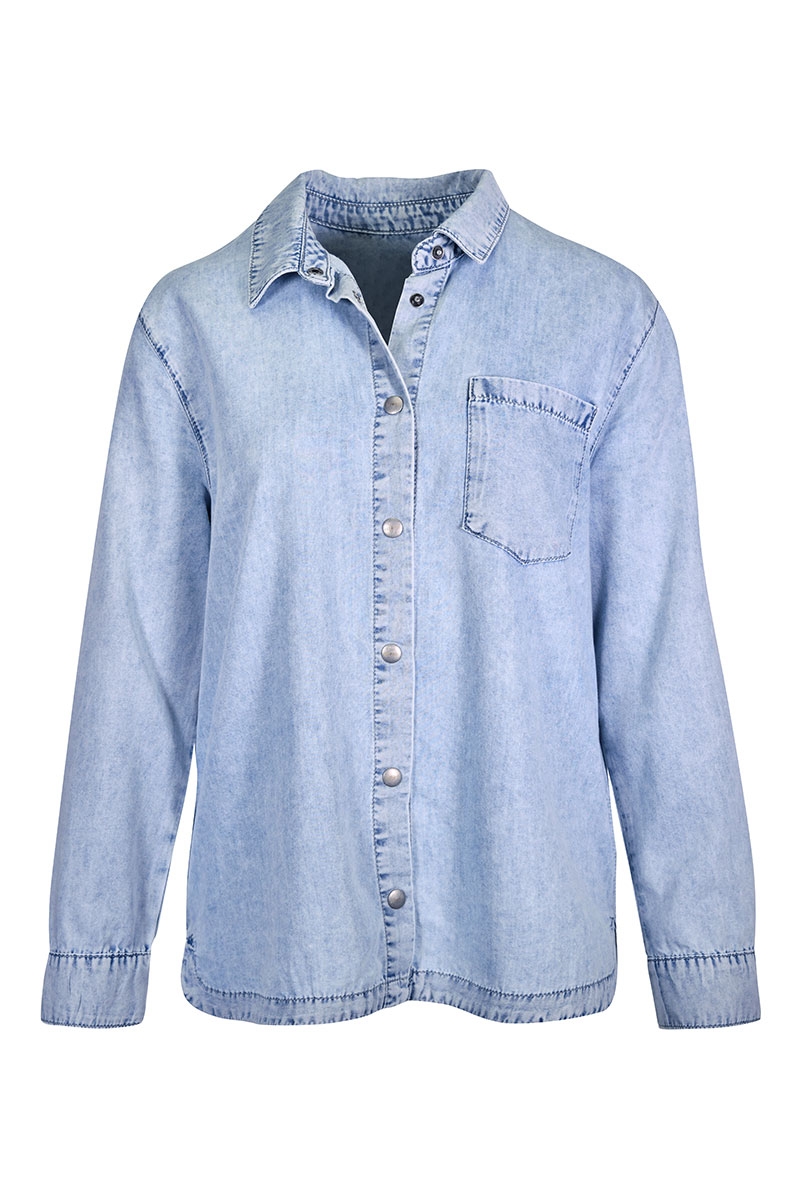 Denim-Hemdbluse