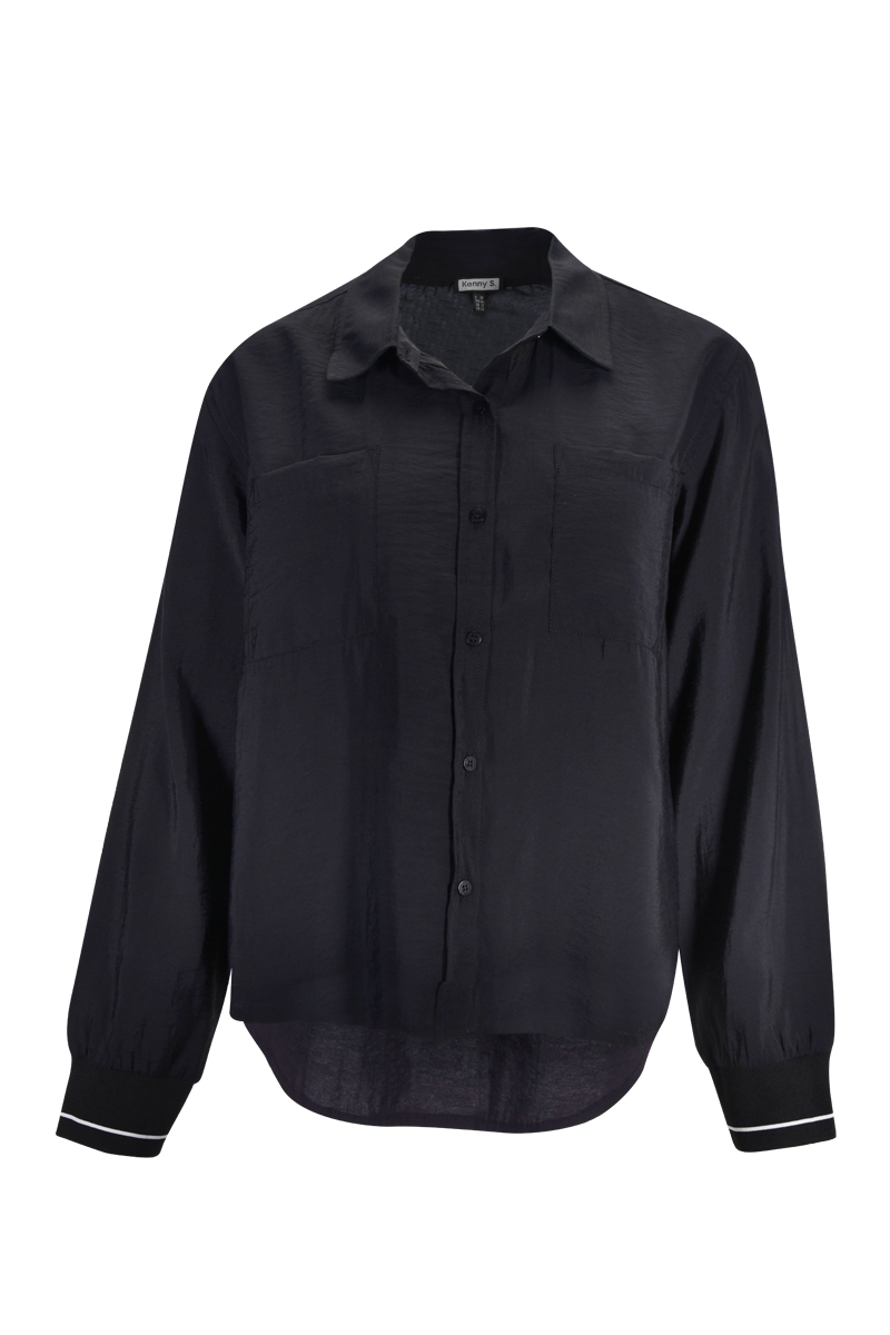 Bluse mit Bündchen