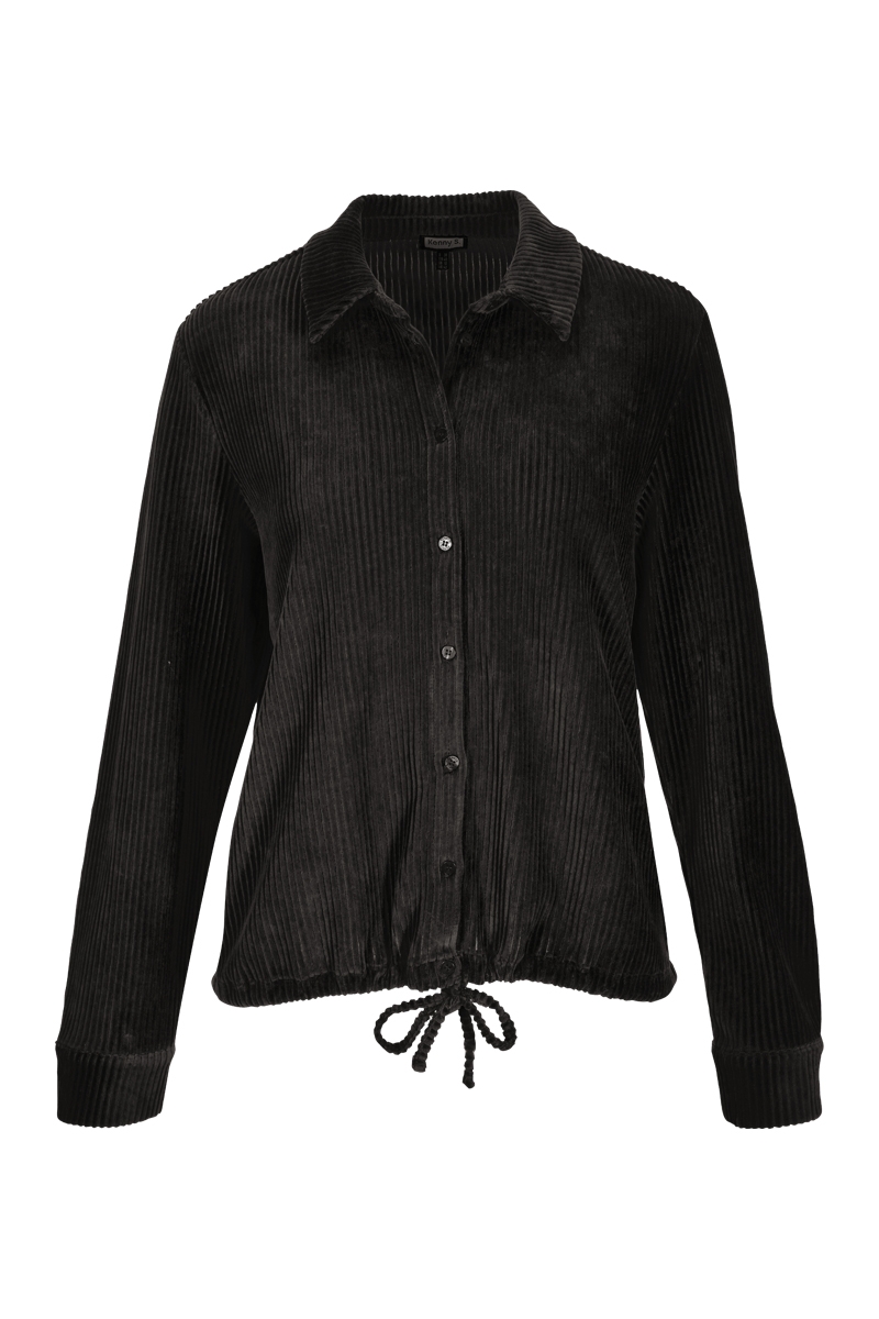 Cord-Jersey-Bluse