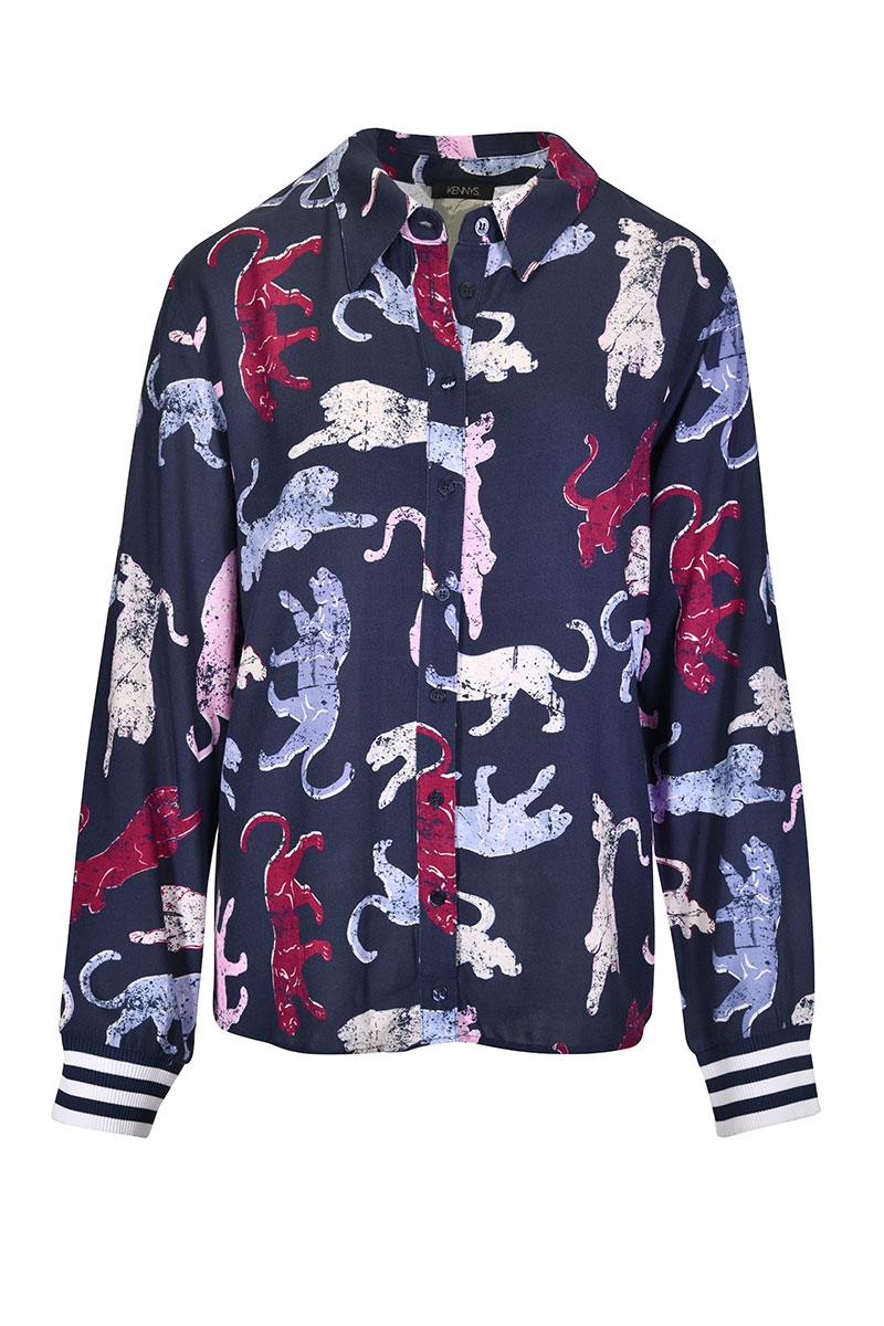 Leoparden-Bluse