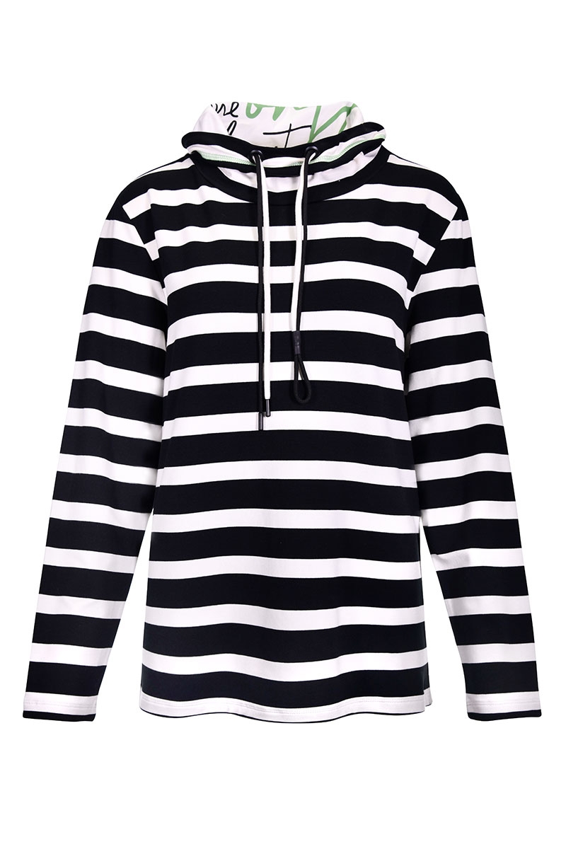 Ringelsweat mit Kragen