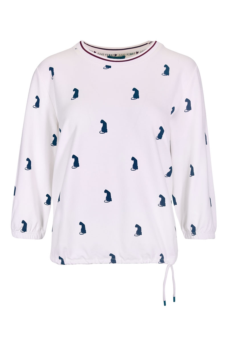 Sweat mit Leoparden Druck