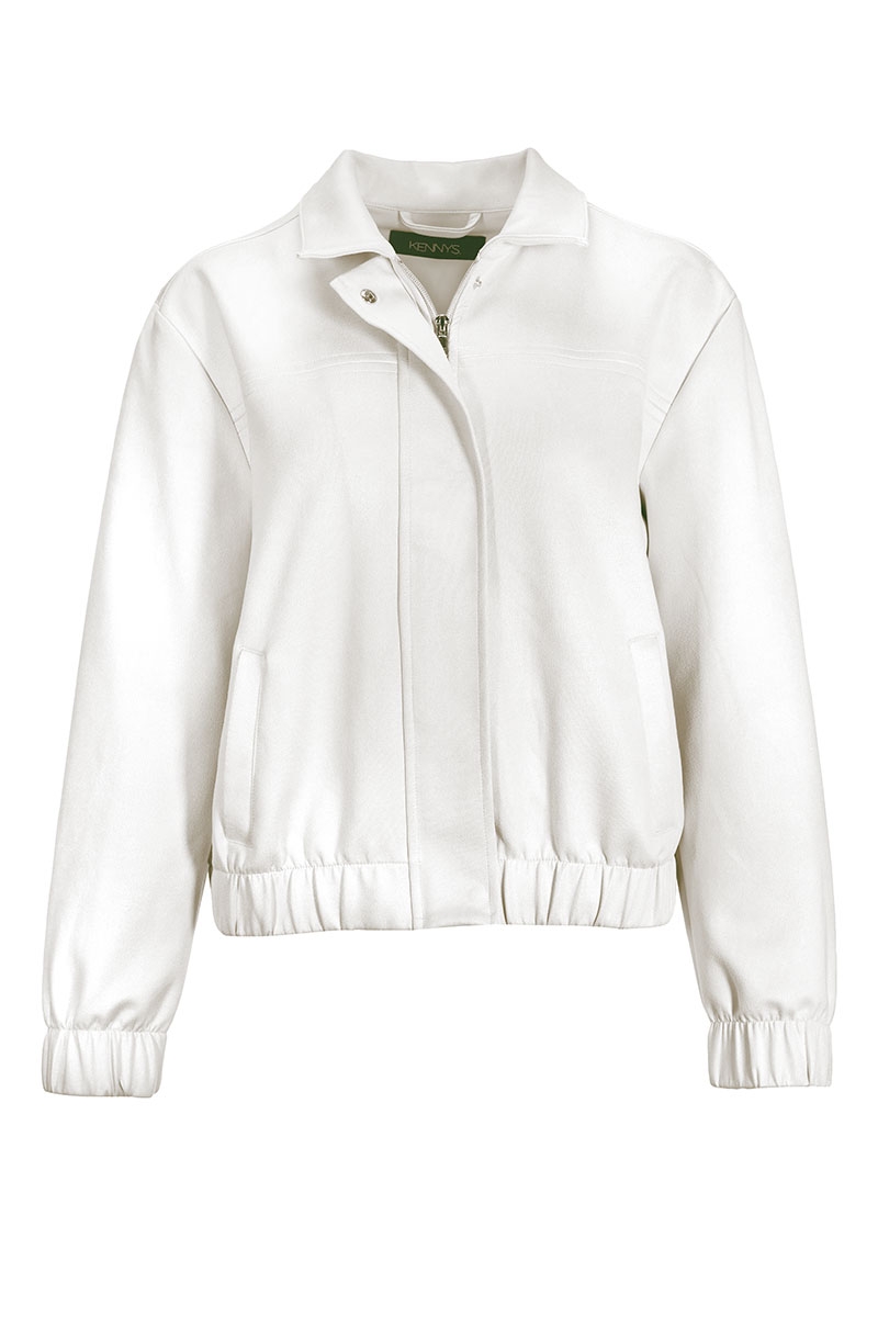 Jacke im Velours-Look