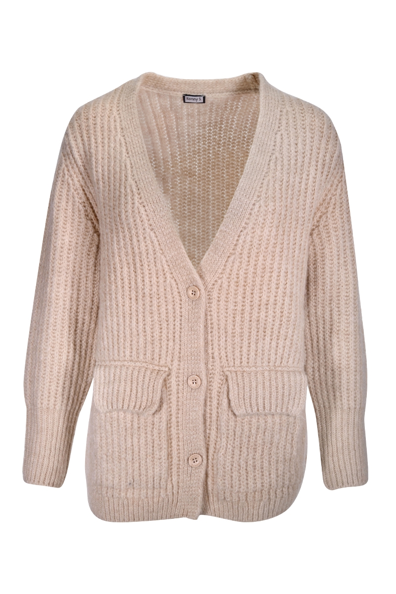 Chunky Strickjacke