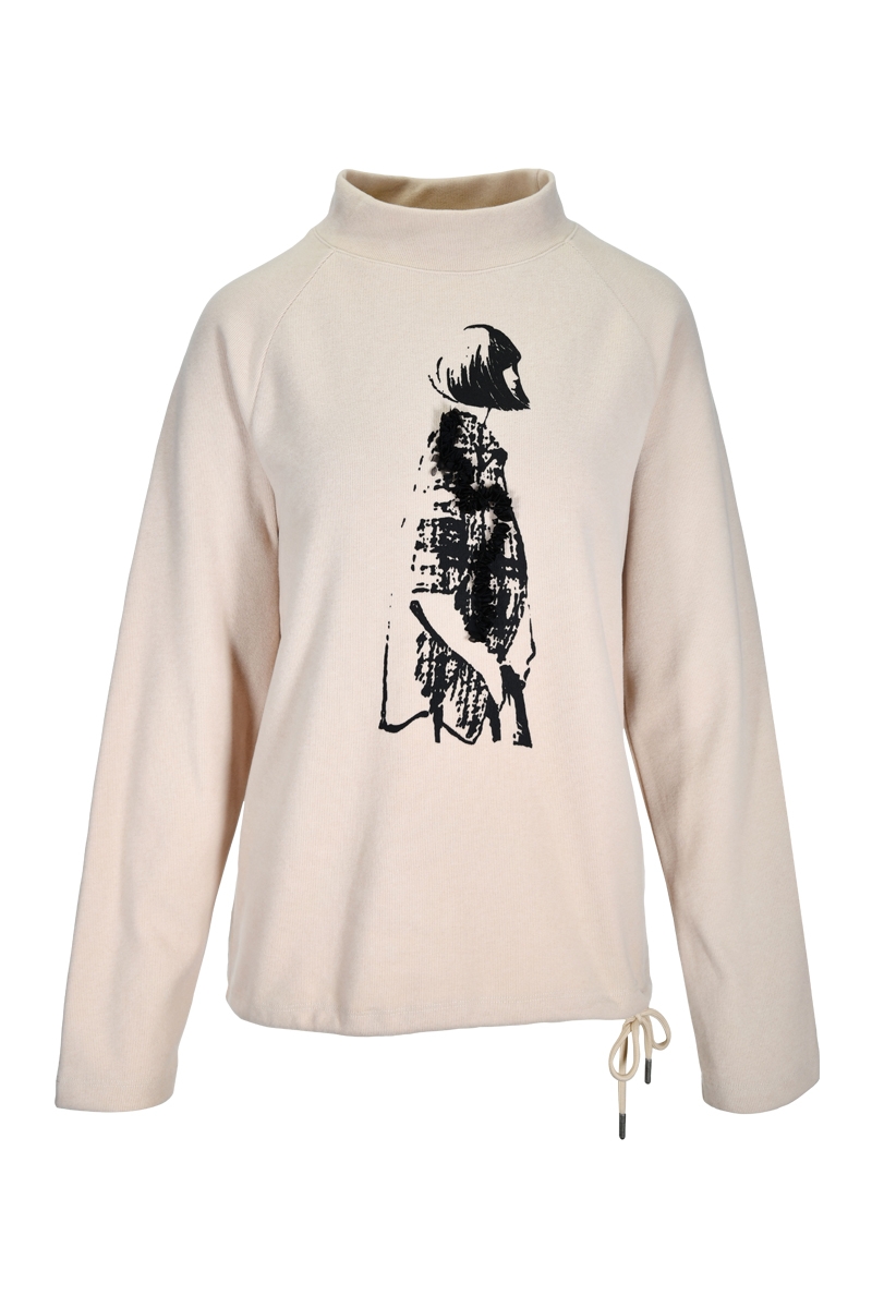 Tunnelpullover mit Frau