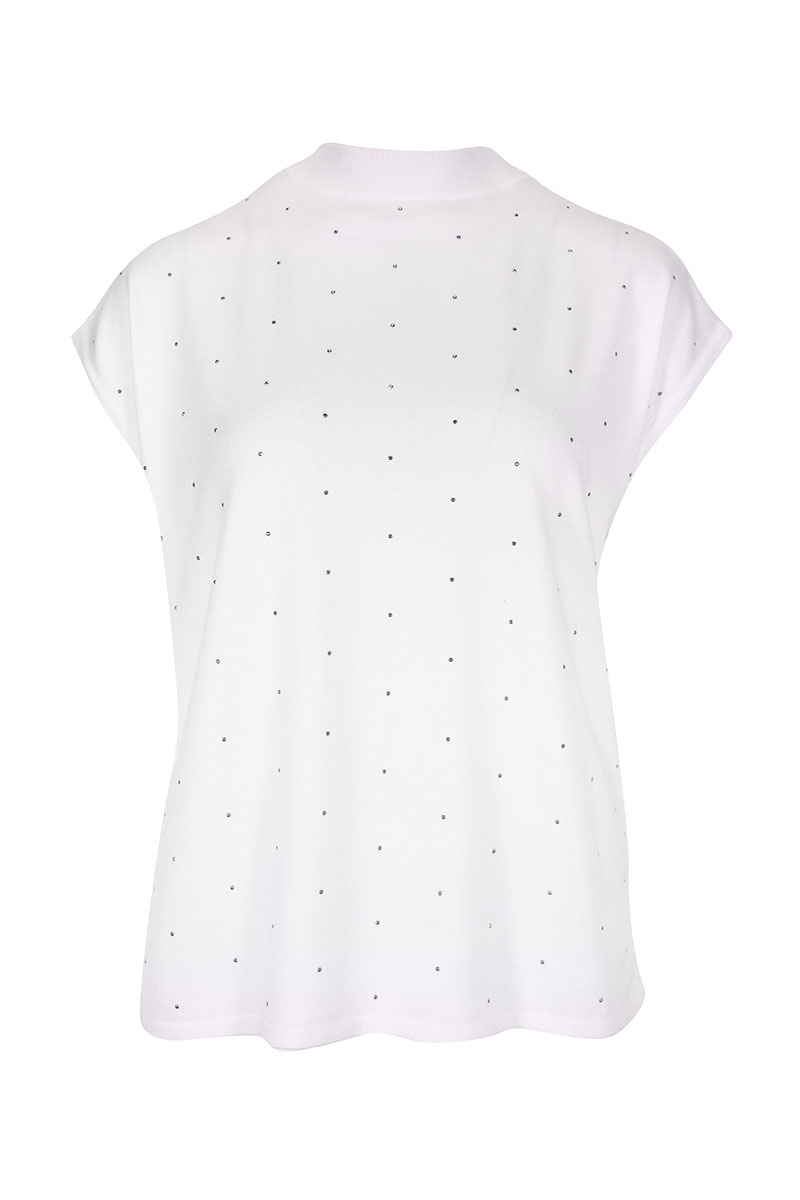 Stricktop mit Steinchen