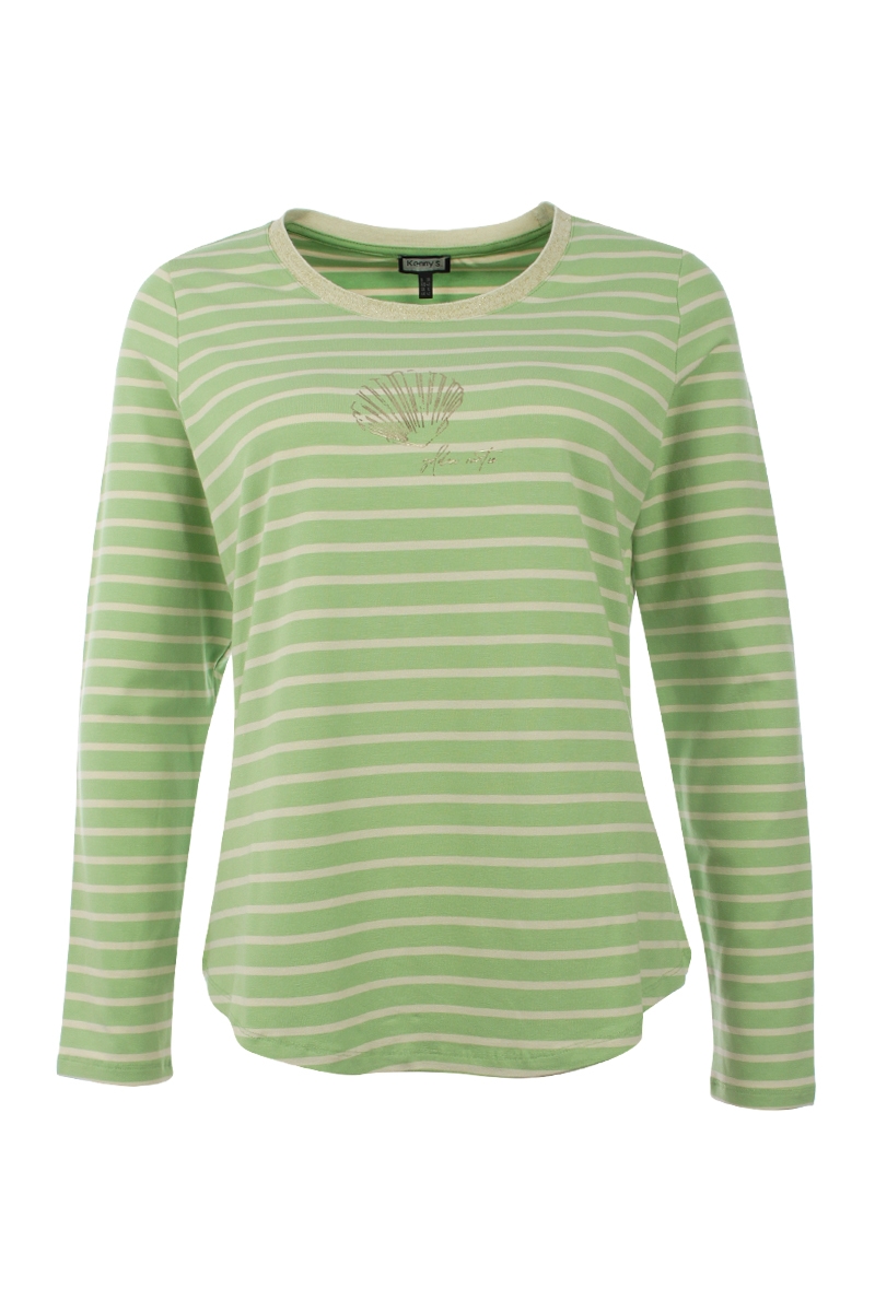 Ringelshirt mit Muschel