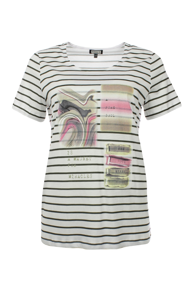 Ringelshirt mit Druck