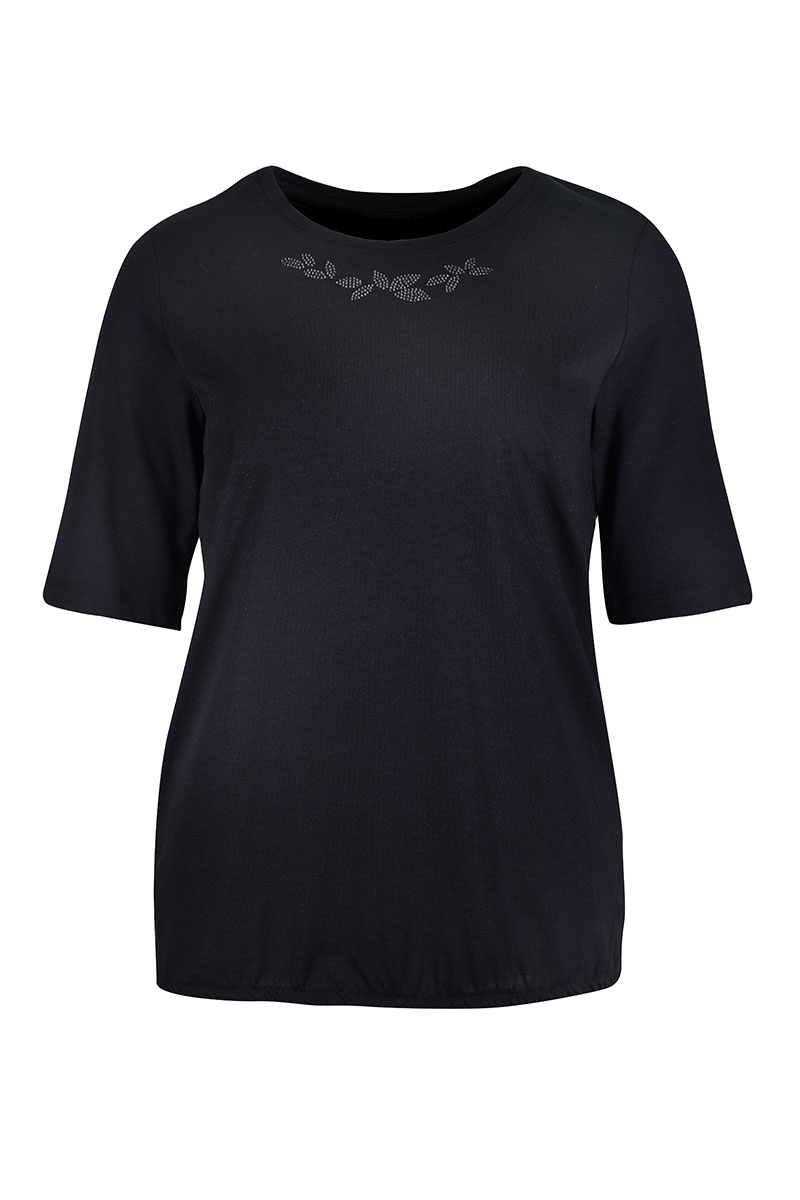 Shirt mit Steinchenmotiv