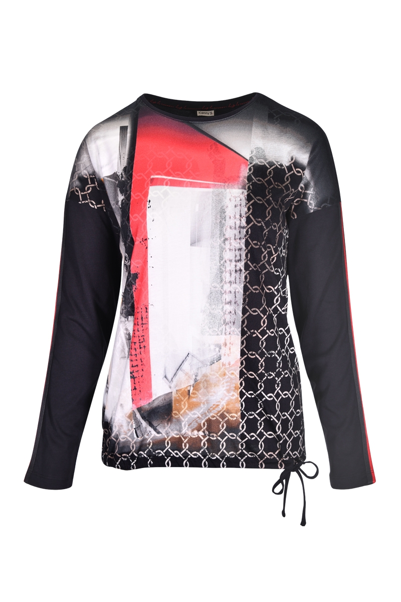 Tunnelshirt mit Print