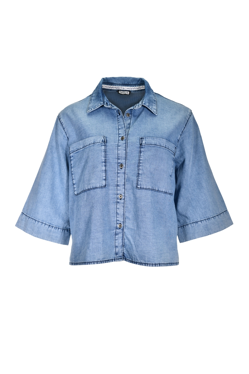 Denim-Bluse