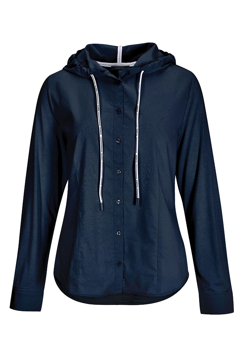 Bluse mit Kapuze