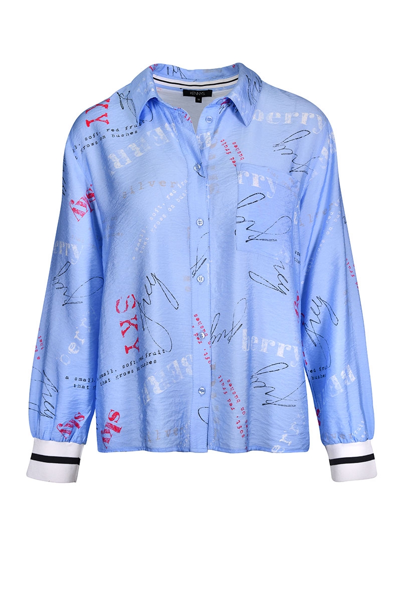 Bluse mit Wording