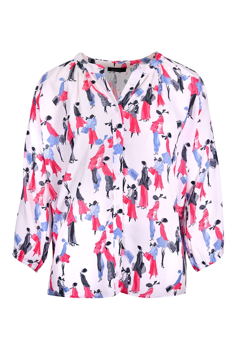 Bluse mit Ballonärmeln