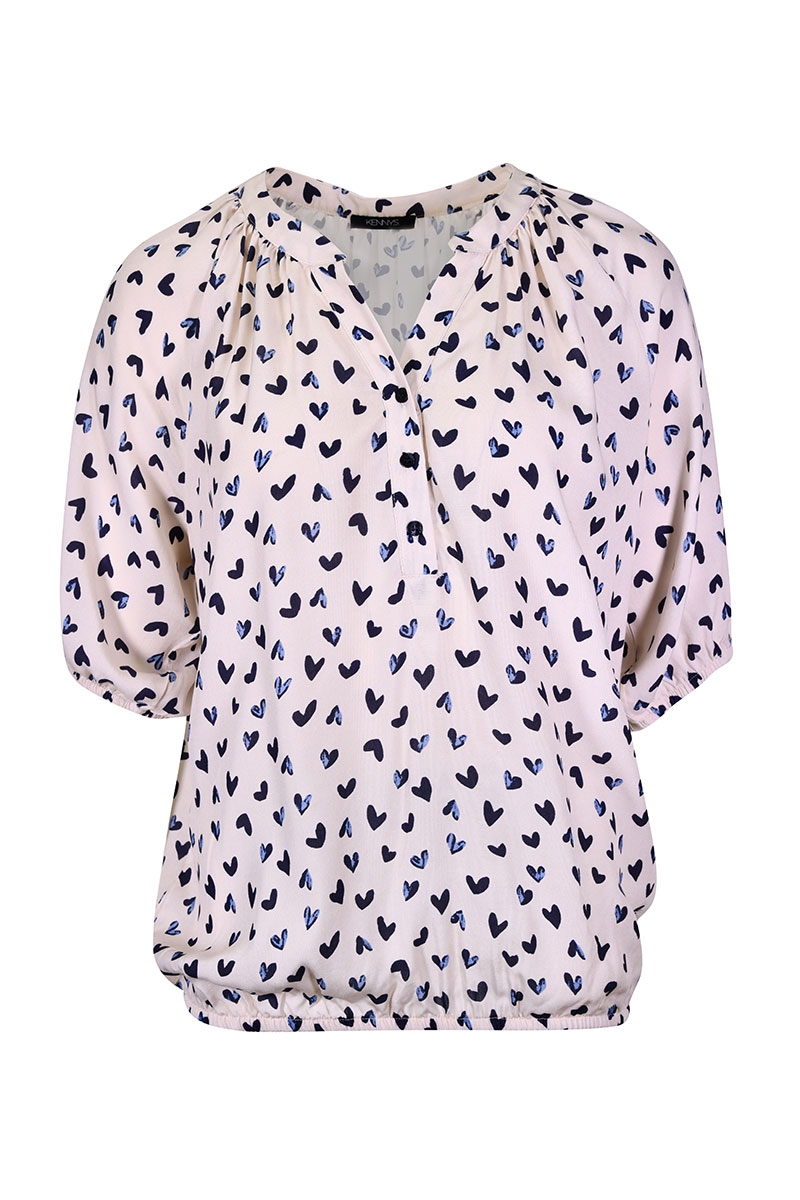 Ballonbluse mit Herz